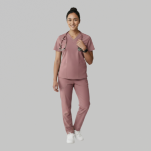 Women Rose Pink Scrub